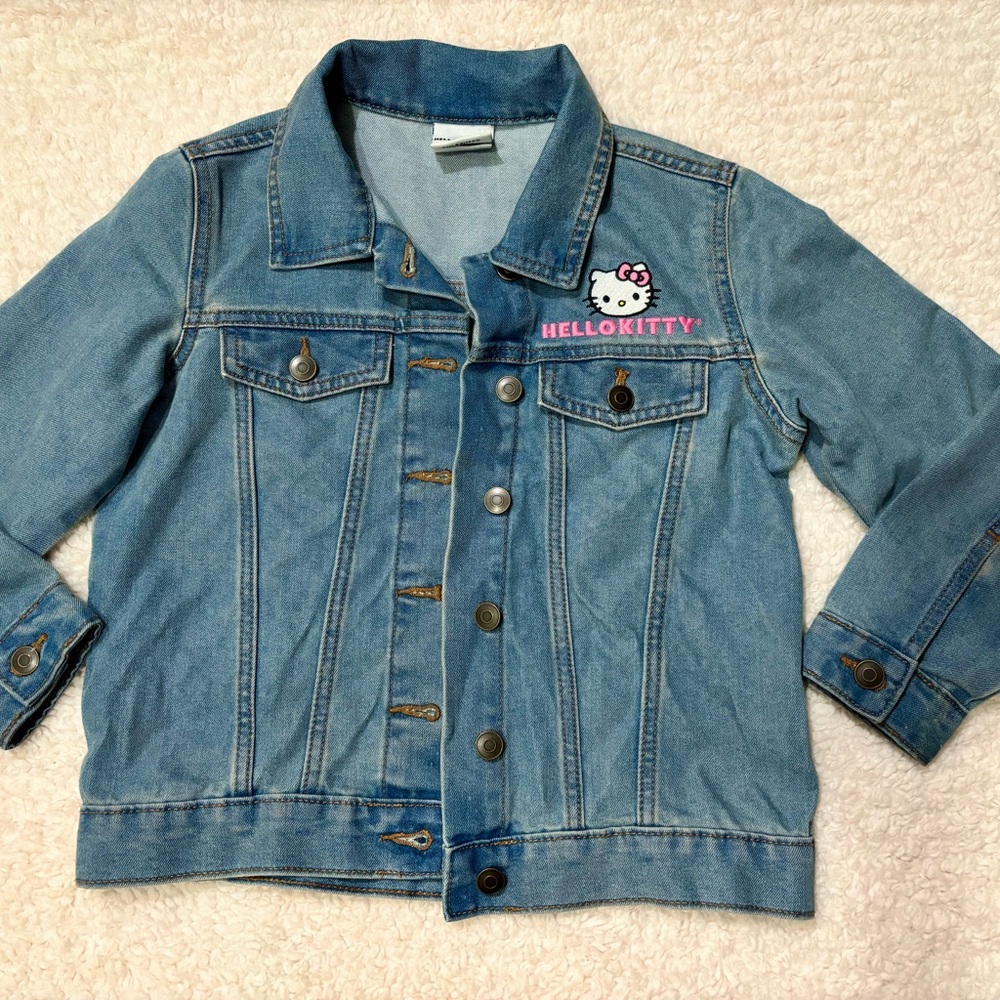 Sanrio Hello Kitty Light Blue Jean Jacket for Kids